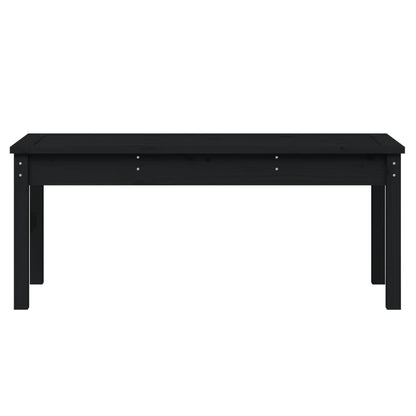 vidaXL Garden Bench | Black | Solid pine wood | Standard | Seats Many