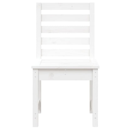 vidaXL Garden Chairs 2 pcs White 50x48x91.5 cm Solid Wood Pine