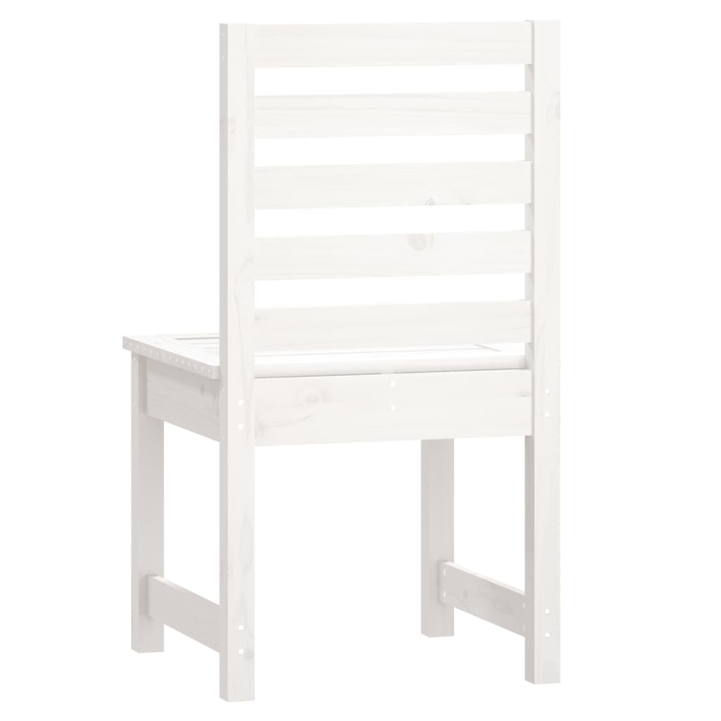 vidaXL Garden Chairs 2 pcs White 50x48x91.5 cm Solid Wood Pine