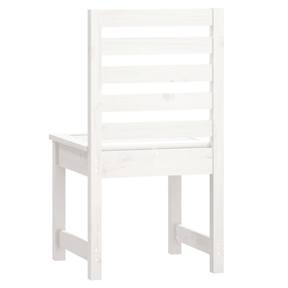 vidaXL Garden Chairs 2 pcs White 50x48x91.5 cm Solid Wood Pine