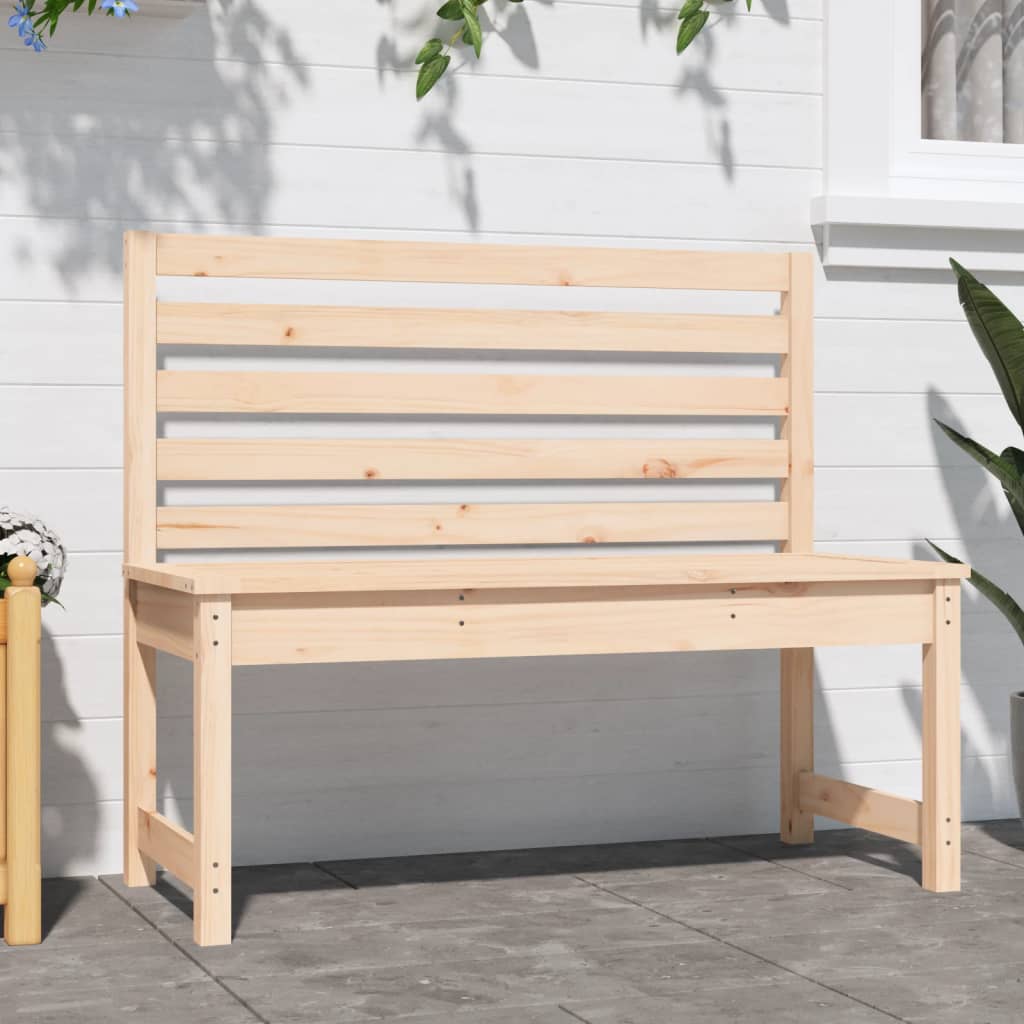 vidaXL Garden Bench 109 cm Solid Wood Pine
