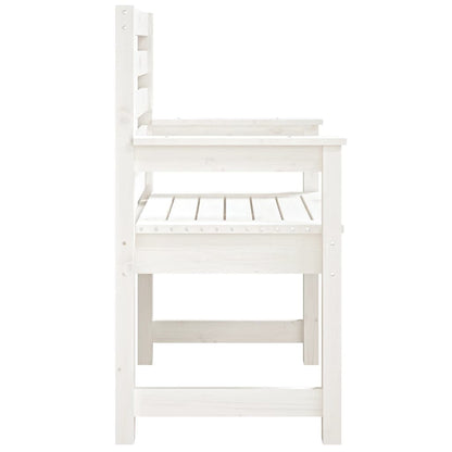 vidaXL Garden Chairs 2 pcs White 60x48x91 cm Solid Wood Pine