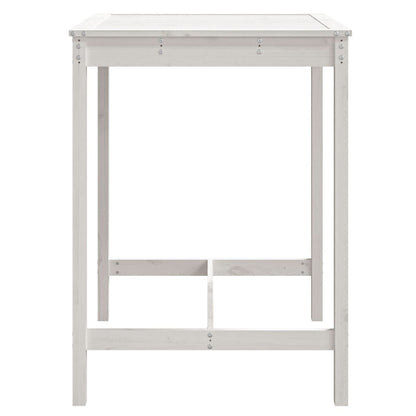 vidaXL Garden Table White 82.5x82.5x110 cm Solid Wood Pine