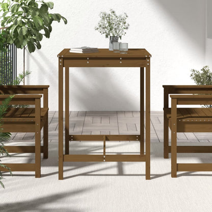 vidaXL Garden Table Honey Brown 82,5x82,5x110 cm Solid Wood Pine