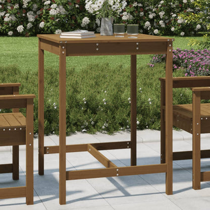 vidaXL Garden Table Honey Brown 82,5x82,5x110 cm Solid Wood Pine