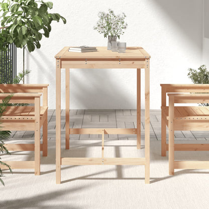 vidaXL Garden Table 121x82.5x110 cm Solid Wood Pine