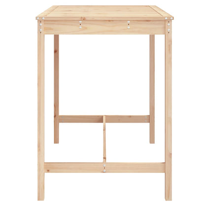 vidaXL Garden Table 121x82.5x110 cm Solid Wood Pine