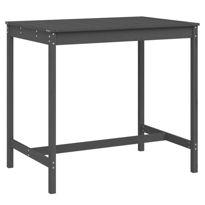 vidaXL Garden Table Grey 121x82,5x110 cm Solid Wood Pine
