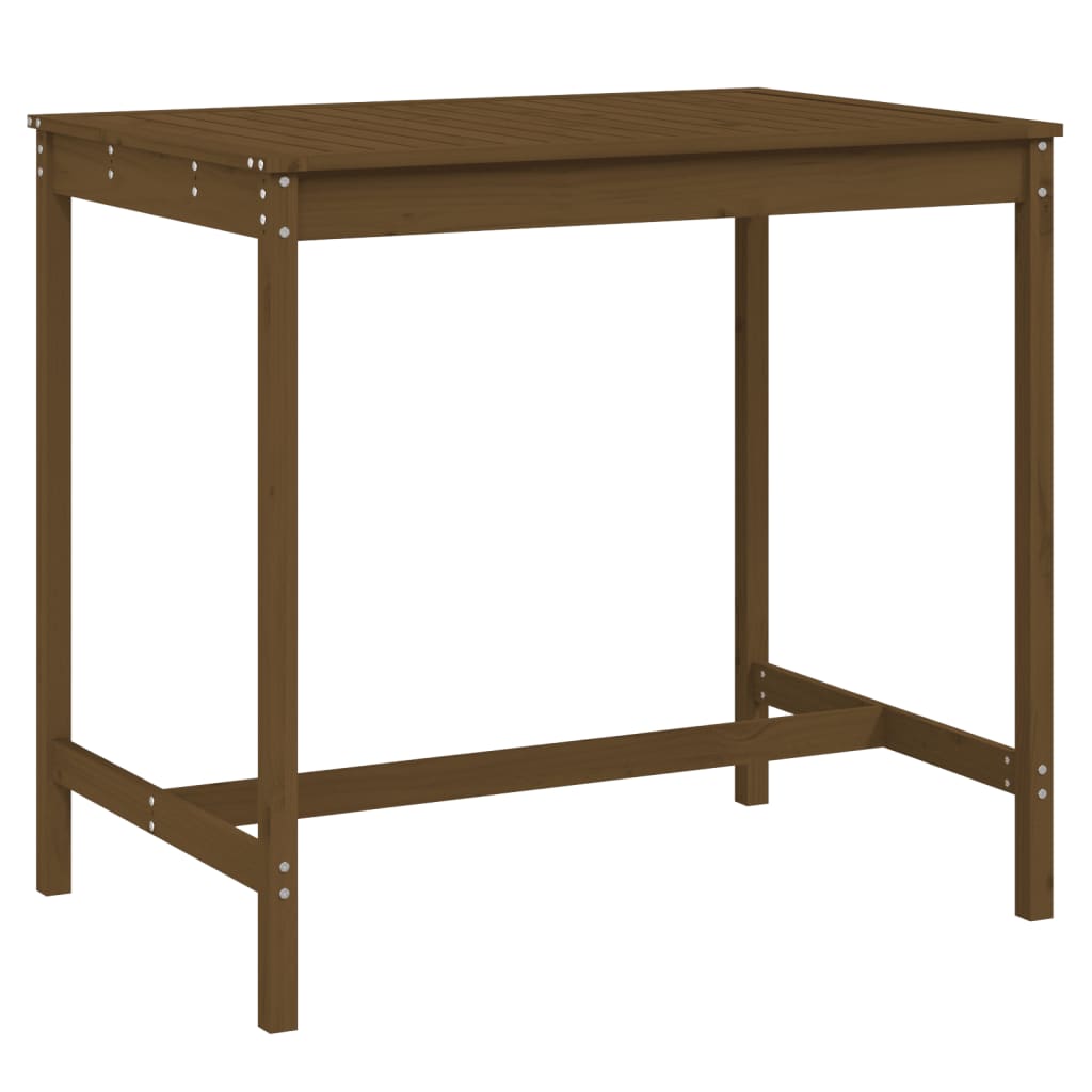 vidaXL Garden Table Honey Brown 121x82,5x110 cm Solid Wood Pine