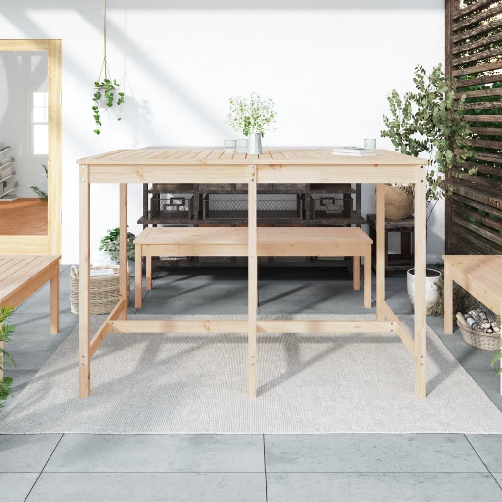 vidaXL Garden Table 159,5x82,5x110 cm Solid Wood Pine