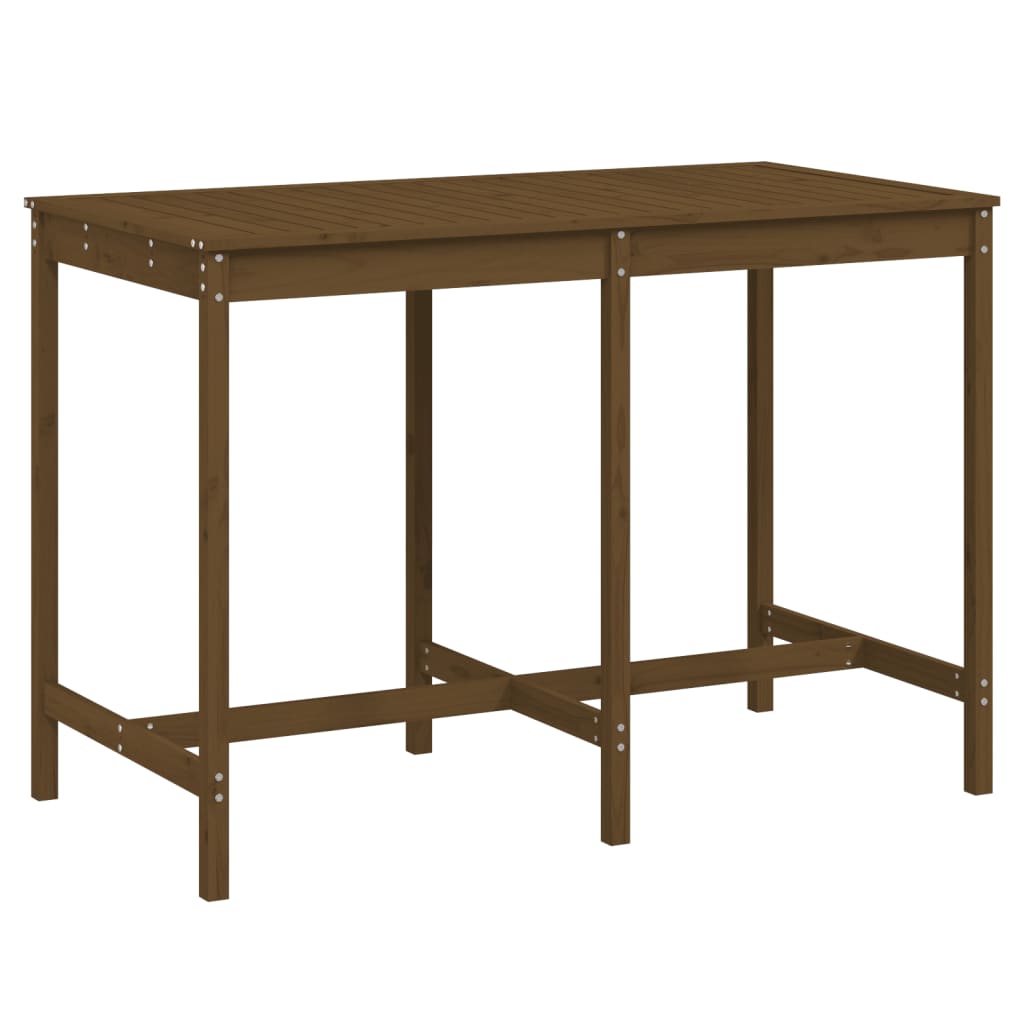 vidaXL Garden Table Honey Brown 159,5x82,5x110 cm Solid Wood Pine