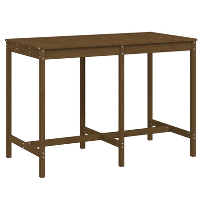 vidaXL Garden Table Honey Brown 159,5x82,5x110 cm Solid Wood Pine