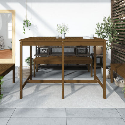 vidaXL Garden Table Honey Brown 159,5x82,5x110 cm Solid Wood Pine