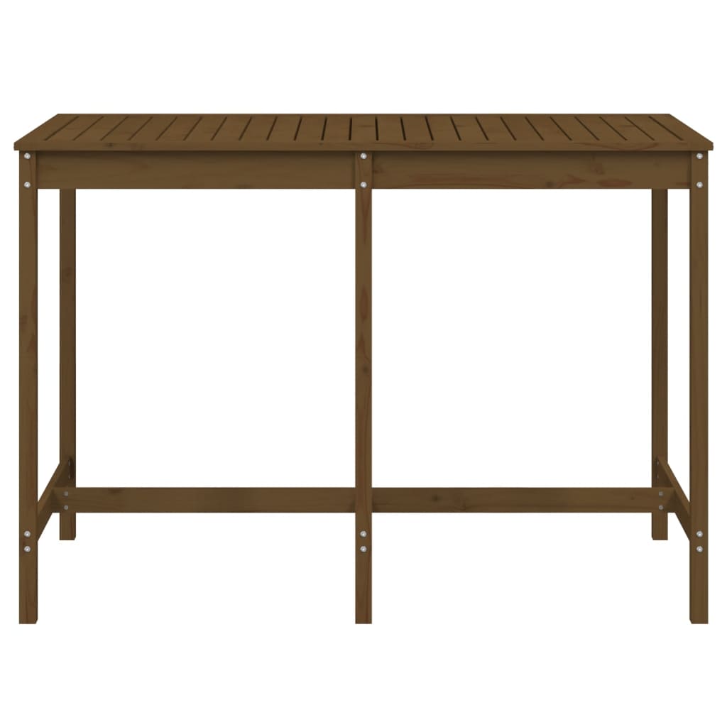 vidaXL Garden Table Honey Brown 159,5x82,5x110 cm Solid Wood Pine