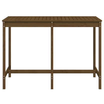 vidaXL Garden Table Honey Brown 159,5x82,5x110 cm Solid Wood Pine