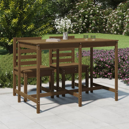 vidaXL Garden Table Honey Brown 159,5x82,5x110 cm Solid Wood Pine