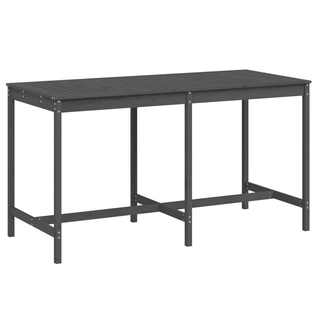 vidaXL Garden Table Grey 203,5x90x110 cm Solid Wood Pine