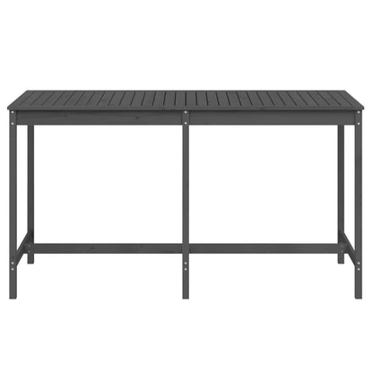 vidaXL Garden Table Grey 203,5x90x110 cm Solid Wood Pine
