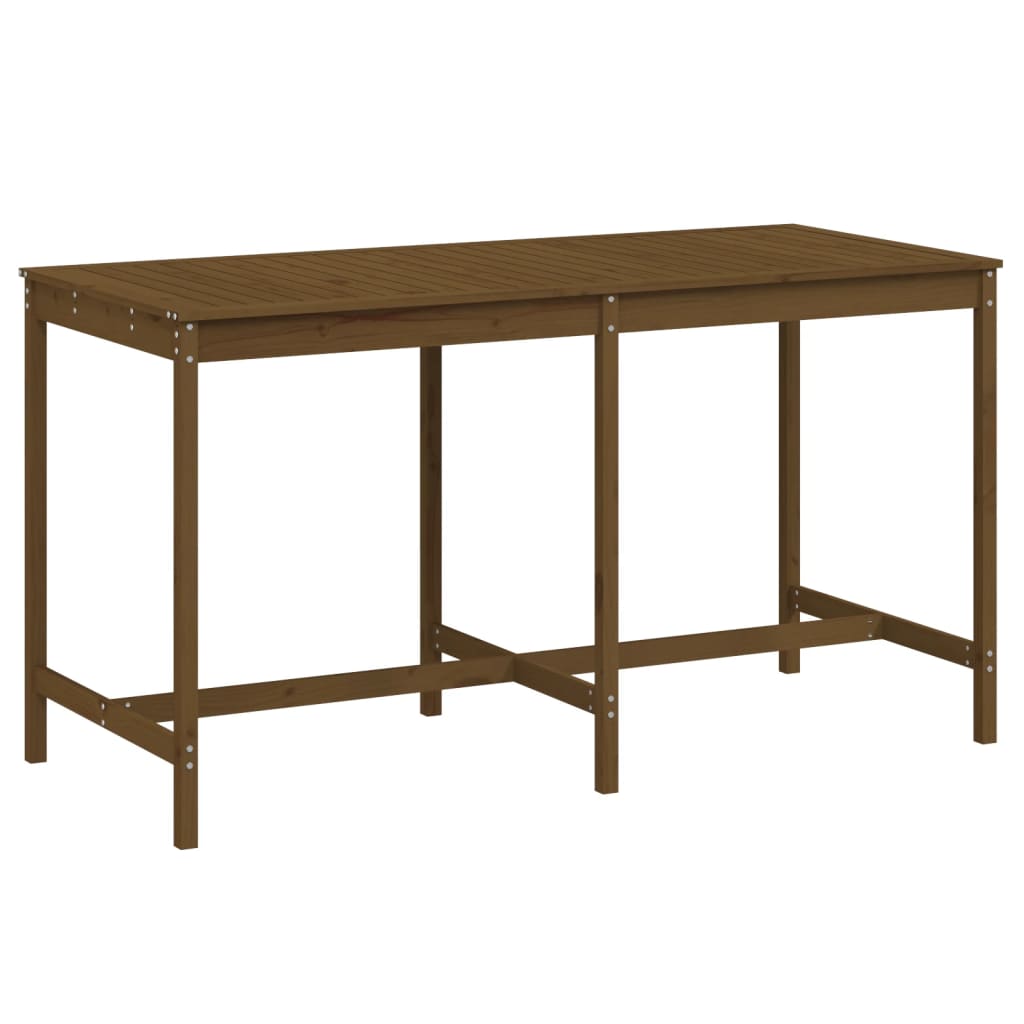 vidaXL Garden Table Honey Brown 203,5x90x110 cm Solid Wood Pine