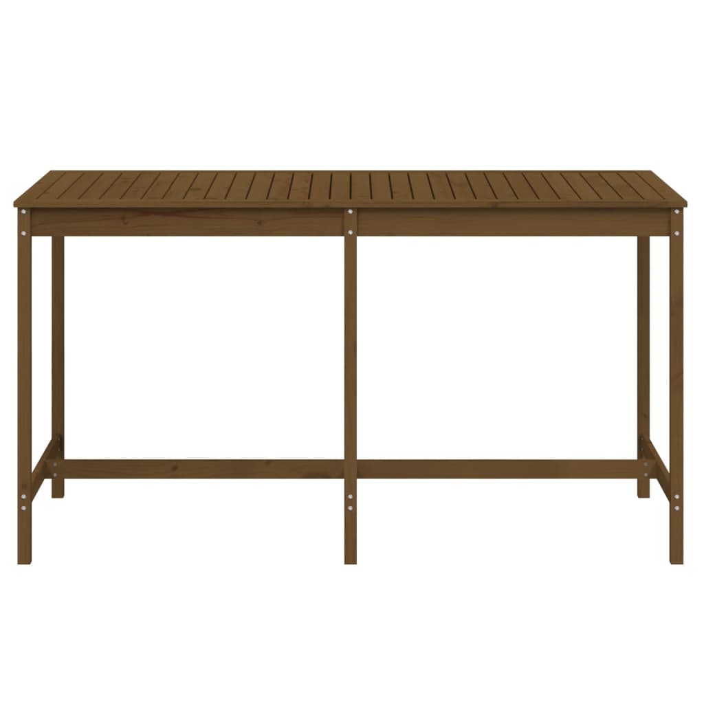 vidaXL Garden Table Honey Brown 203.5x90x110 cm Solid Wood Pine