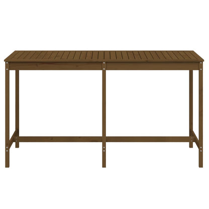 vidaXL Garden Table Honey Brown 203,5x90x110 cm Solid Wood Pine