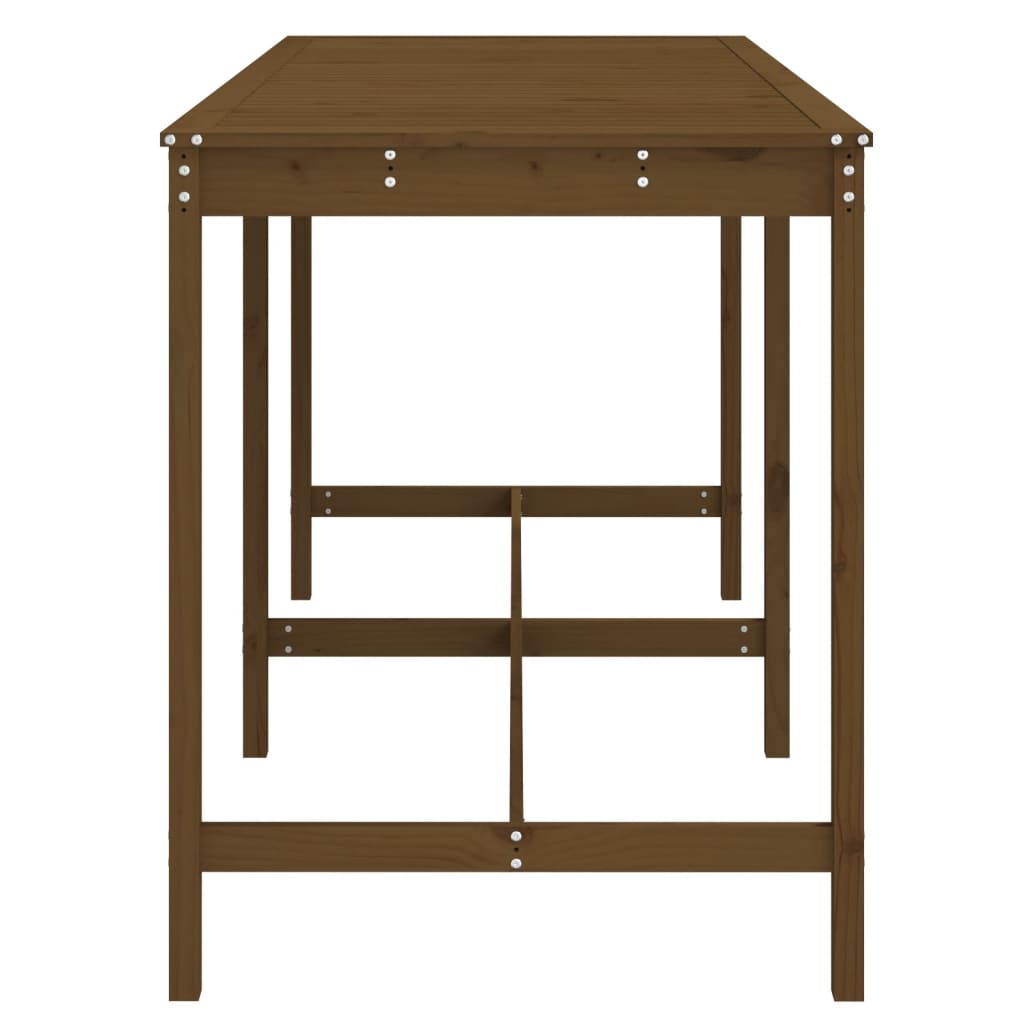 vidaXL Garden Table Honey Brown 203,5x90x110 cm Solid Wood Pine