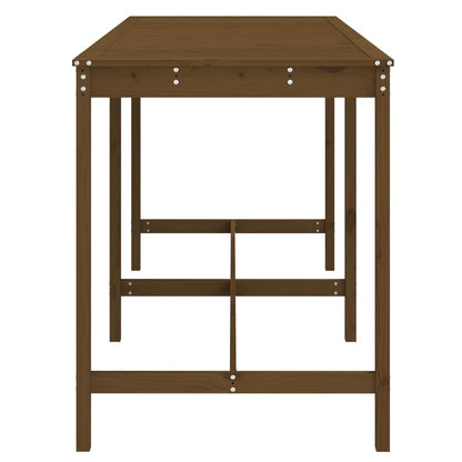 vidaXL Garden Table Honey Brown 203,5x90x110 cm Solid Wood Pine