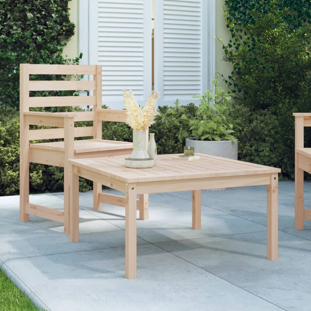vidaXL Garden Table 82,5x82,5x45 cm Solid Wood Pine