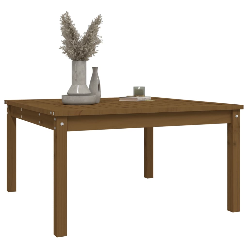 vidaXL Garden Table Honey Brown 82,5x82,5x45 cm Solid Wood Pine