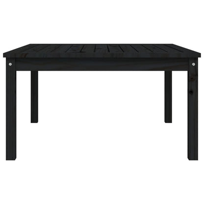 vidaXL Garden Table Black 82.5x82.5x45 cm Solid Wood Pine