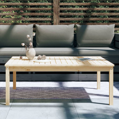 vidaXL Garden Table 121x82,5x45 cm Solid Wood Pine
