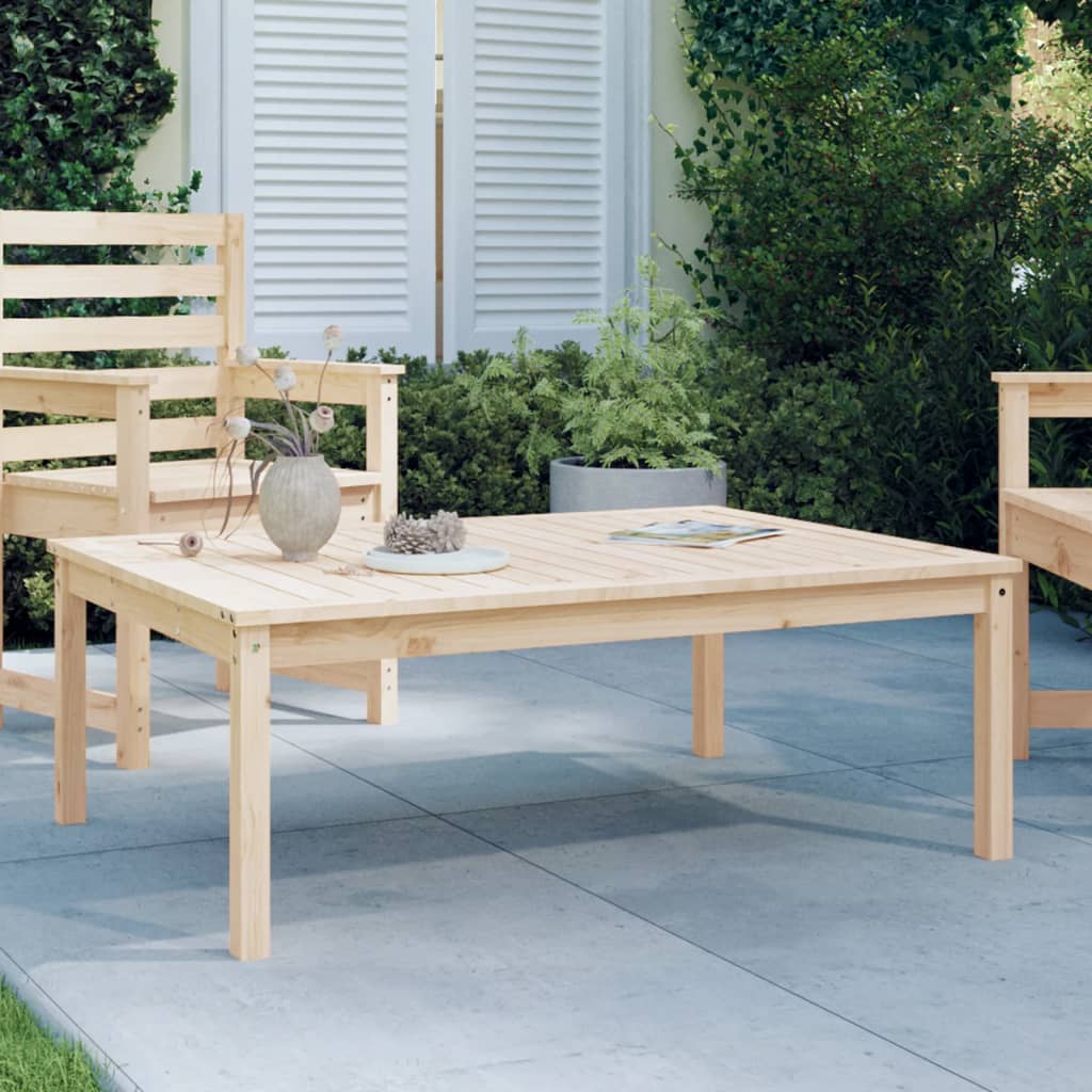 vidaXL Garden Table 121x82,5x45 cm Solid Wood Pine