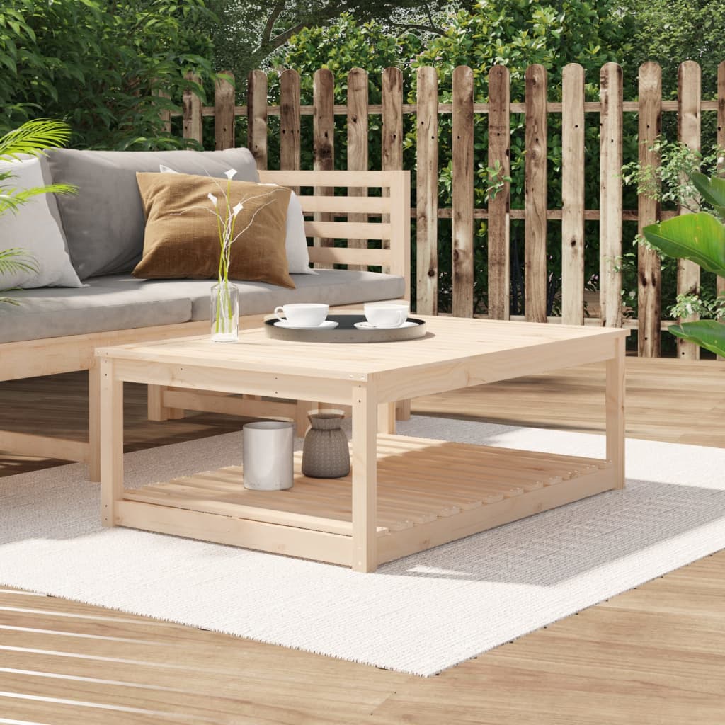 vidaXL Garden Table 121x82,5x45 cm Solid Wood Pine