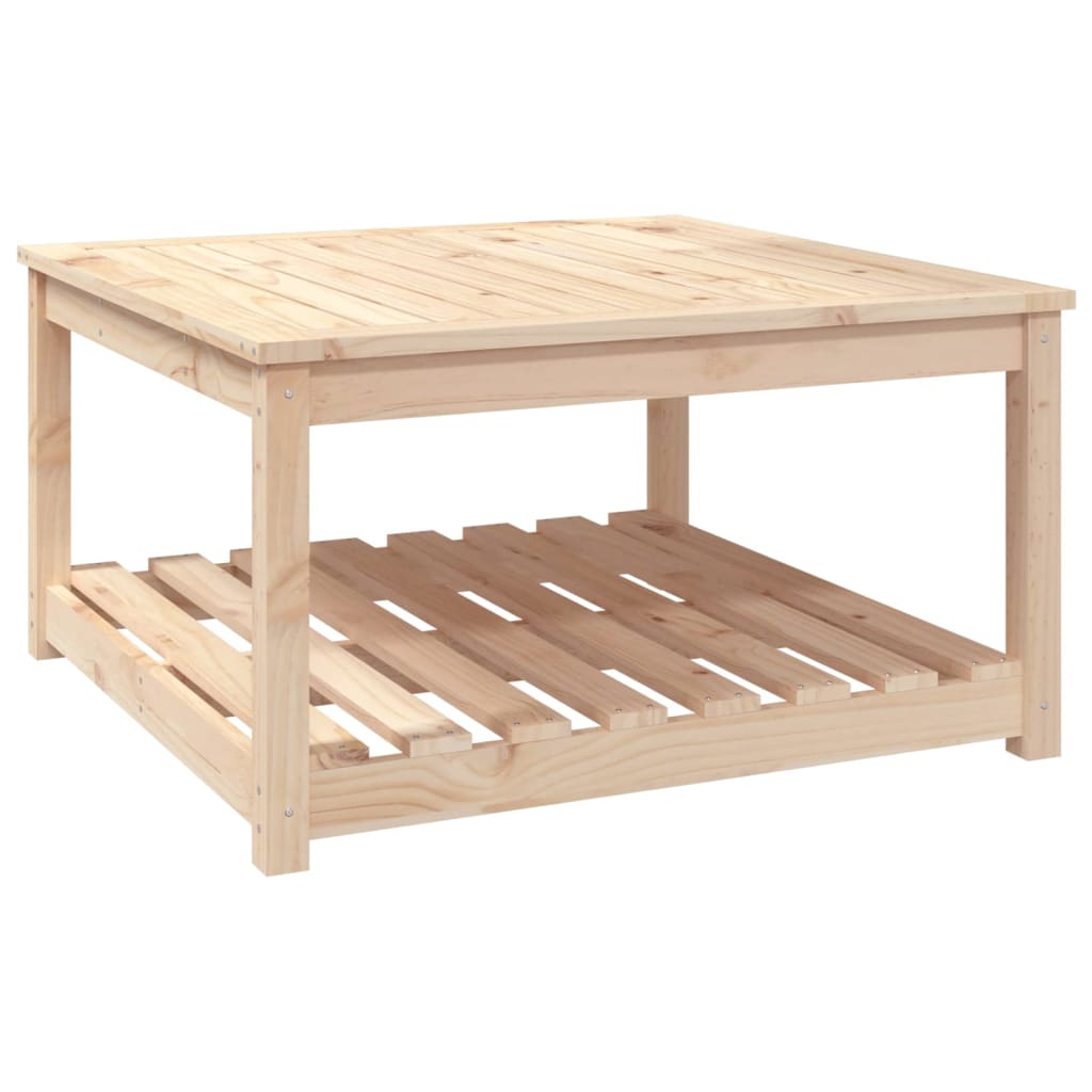 vidaXL Garden Table 82,5x82,5x45 cm Solid Wood Pine
