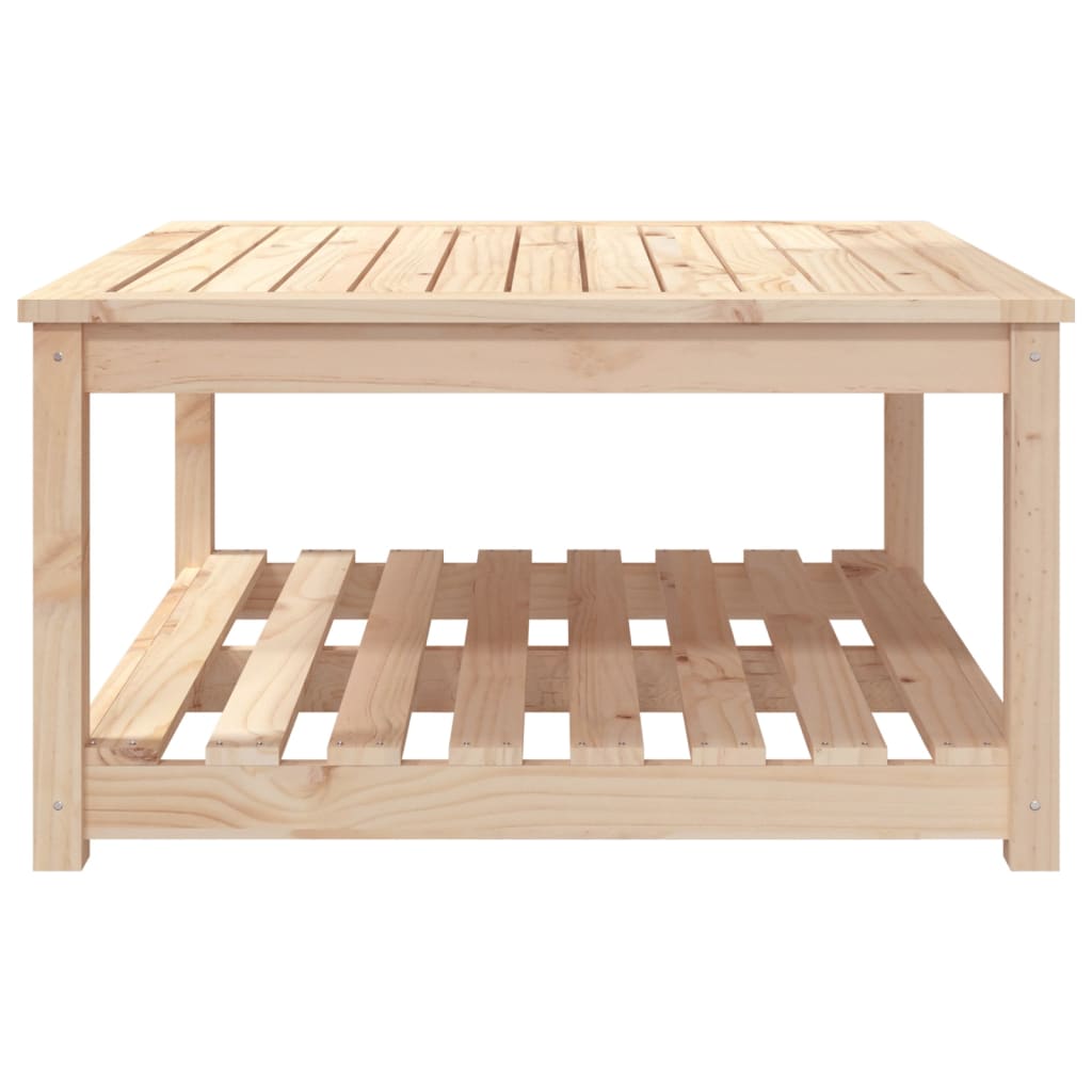 vidaXL Garden Table 82,5x82,5x45 cm Solid Wood Pine