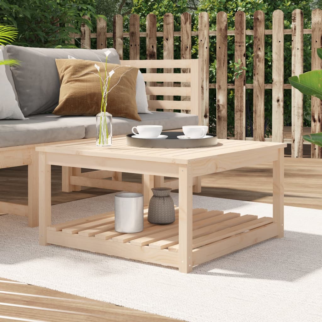 vidaXL Garden Table 82,5x82,5x45 cm Solid Wood Pine