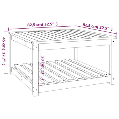 vidaXL Garden Table 82,5x82,5x45 cm Solid Wood Douglas