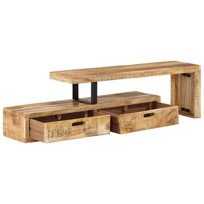 vidaXL TV Stand (118-200)x30x40 cm Solid Wood Mango
