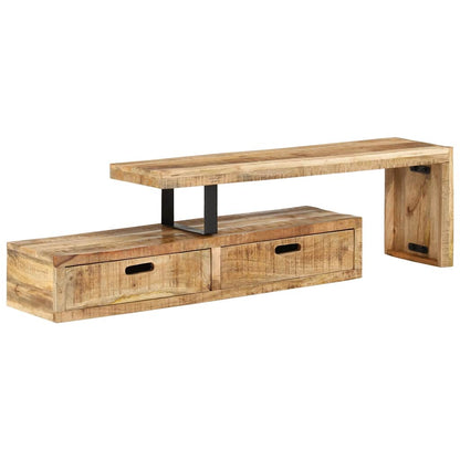 vidaXL TV Stand (118-200)x30x40 cm Solid Wood Mango