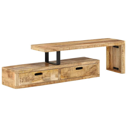 vidaXL TV Stand (118-200)x30x40 cm Solid Wood Mango