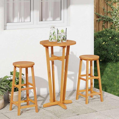 vidaXL Garden Bar Table Ø60x105 cm Solid Wood Acacia