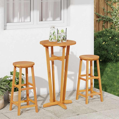 vidaXL Garden Bar Table Ø60x105 cm Solid Wood Acacia