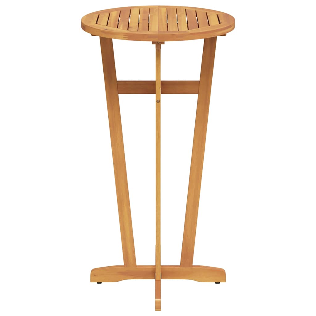 vidaXL Garden Bar Table Ø60x105 cm Solid Wood Acacia