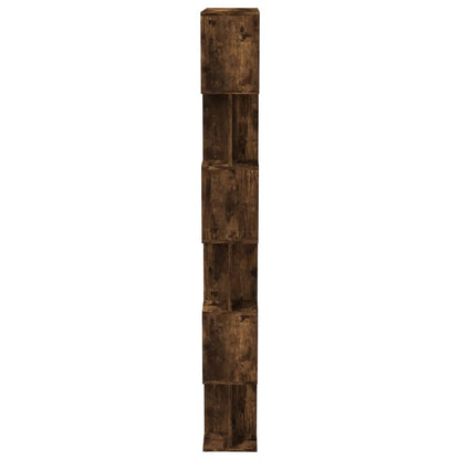 vidaXL Book Cabinet/Room Divider Smoked Oak 80x24x192 cm Engineered Wood