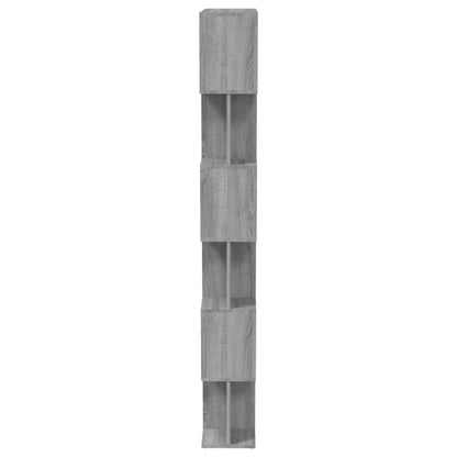 vidaXL Book Cabinet/Room Divider Grey Sonoma 80x24x192 cm Engineered Wood