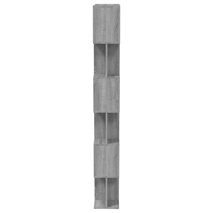 vidaXL Book Cabinet/Room Divider Grey Sonoma 80x24x192 cm