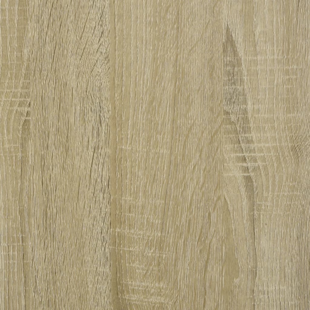 vidaXL Desk with Shelves Sonoma Oak 102x45x148 cm Engineered Wood