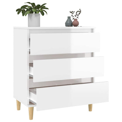 vidaXL Sideboard High Gloss White 60x35x70 cm Engineered Wood
