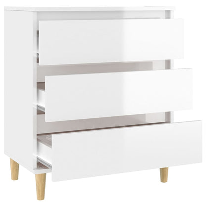 vidaXL Sideboard High Gloss White 60x35x70 cm Engineered Wood
