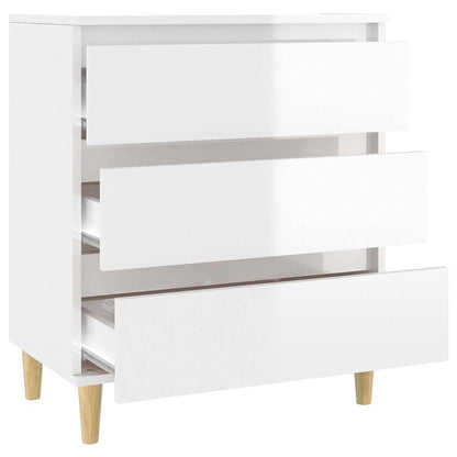 vidaXL Sideboard High Gloss White 60x35x70 cm Engineered Wood